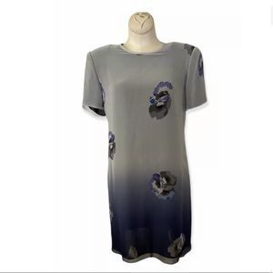Rickie Freeman for Teri Jon silk Floral Shift Dress